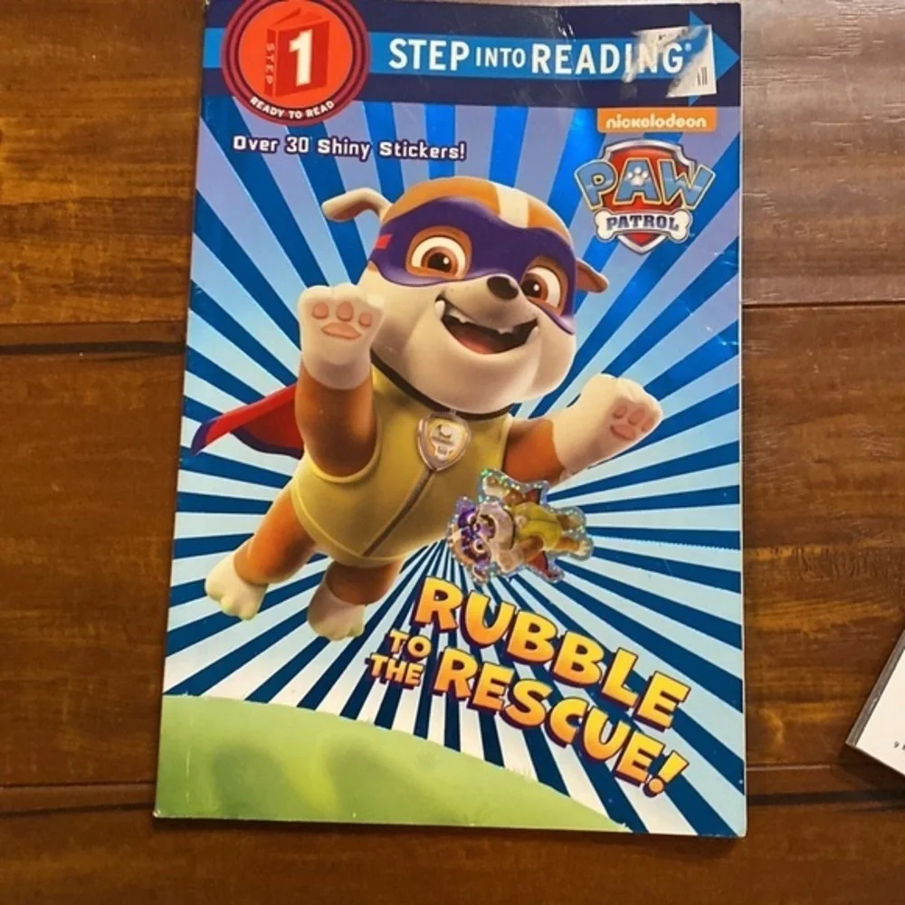 Paw Patrol Book Bundle Look & Find Step Into Reading + Plush Lot